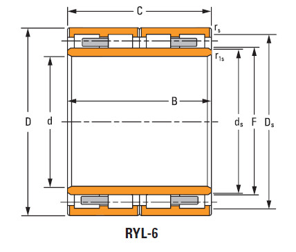  d-3717-a d-3718-a four-row cylindrical roller Bearing