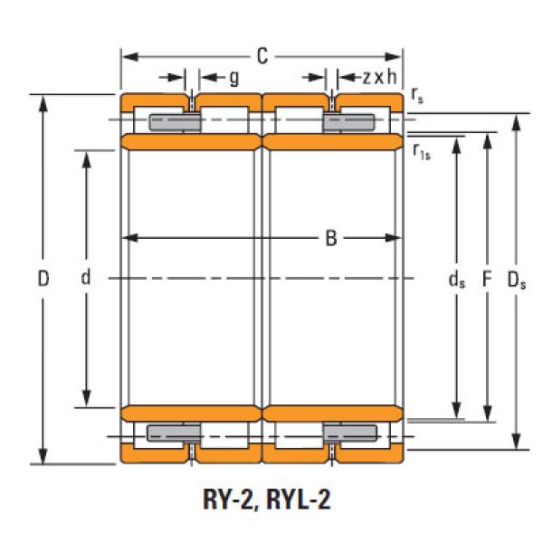  145ryl1452 four-row cylindrical roller Bearing #2 image